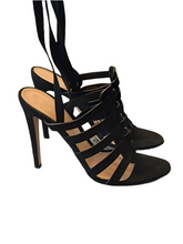 Gianvito Rossi black velvet heels